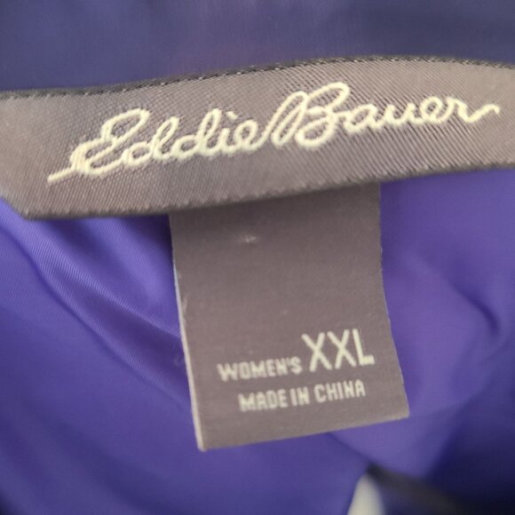 Eddie Bauer Puffer Vest Women’s Quilted 700 Down Fill Purple Insolated Size 2XL - Picture 6 of 6